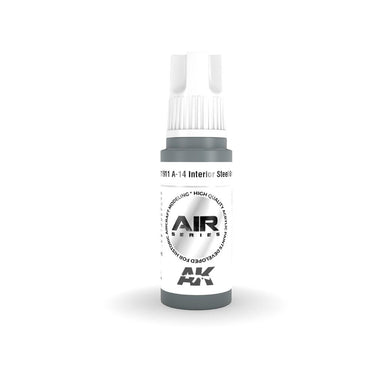 AK Interactive AK11911 A-14 Interior Steel Grey Acrylic Paint 17ml 3rd Generation